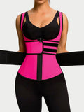 Latex Vest Shaper Double Belts With Zipper