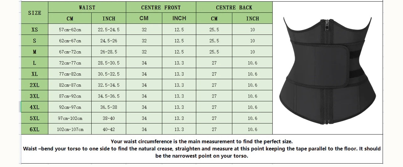 Latex Waist Trainer With one Belt Firm Control