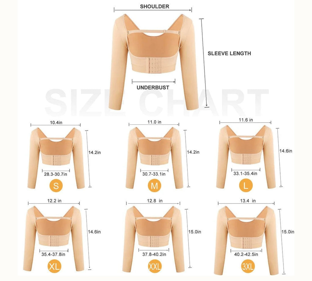 Natural Postsurgical Shaping Anti-Shake Chest Elastic Hook Adjustment Top Breathable Shaperwear