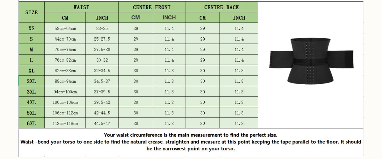 Three Pieces of Segmented Abdominal Binder Latex Tummy Wrap