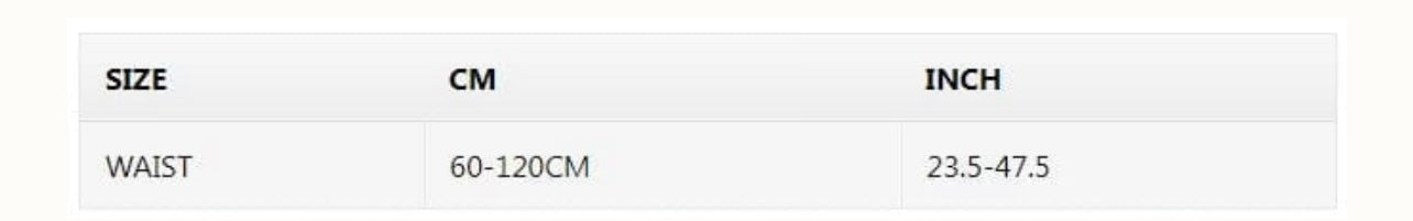 Latex Tummy Wrap Compression Band