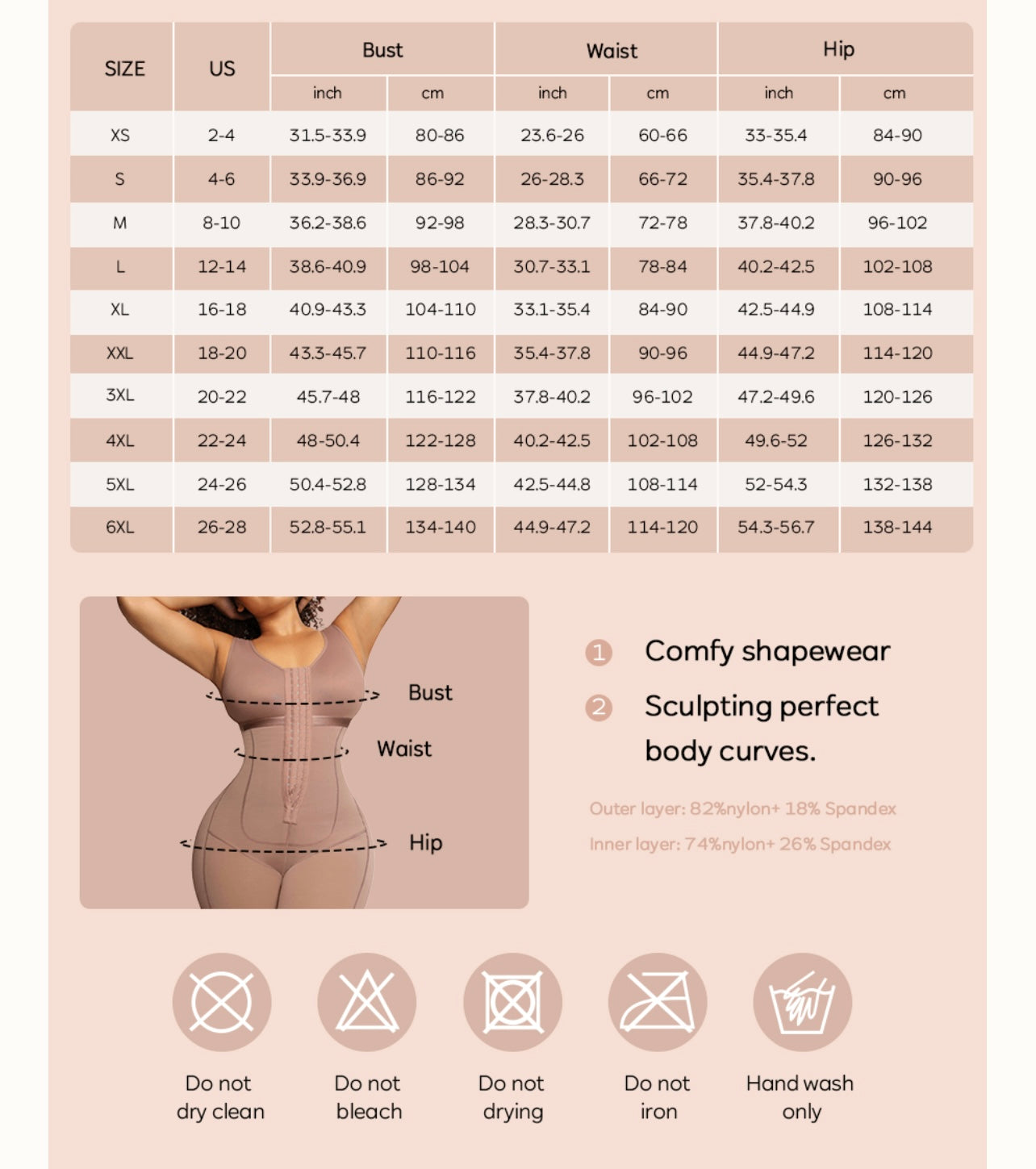 Chest Wrap Tummy Control Full Body Shapewear