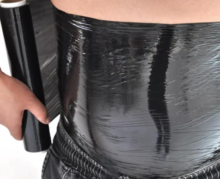 Black Osmotic Plastic Body Wraps For Weight Loss