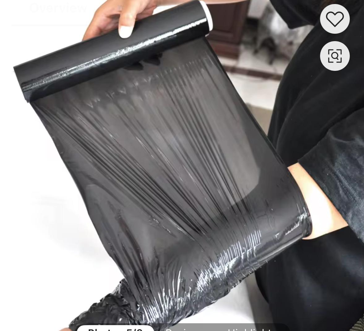 Black Osmotic Plastic Body Wraps For Weight Loss